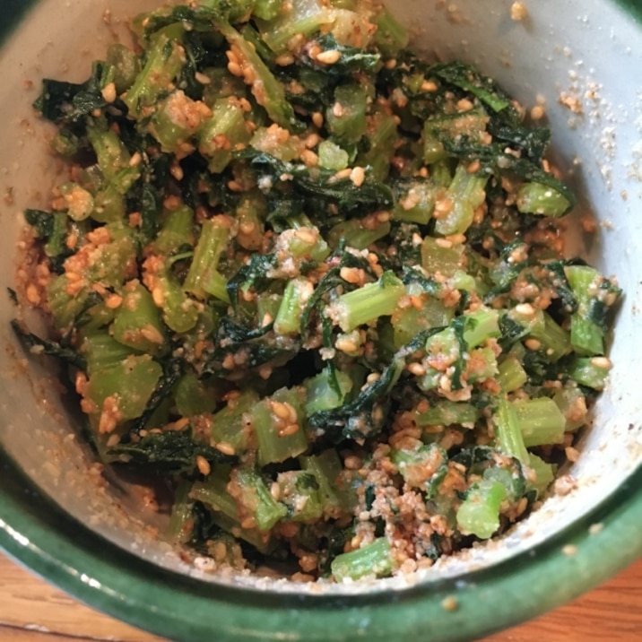 ご飯がすすむ 大根葉のごま和え レシピ 作り方 By 3q 楽天レシピ ご飯がすすむ 大根葉のごま和え レシピ 作り方 By 3q 楽天レシピ